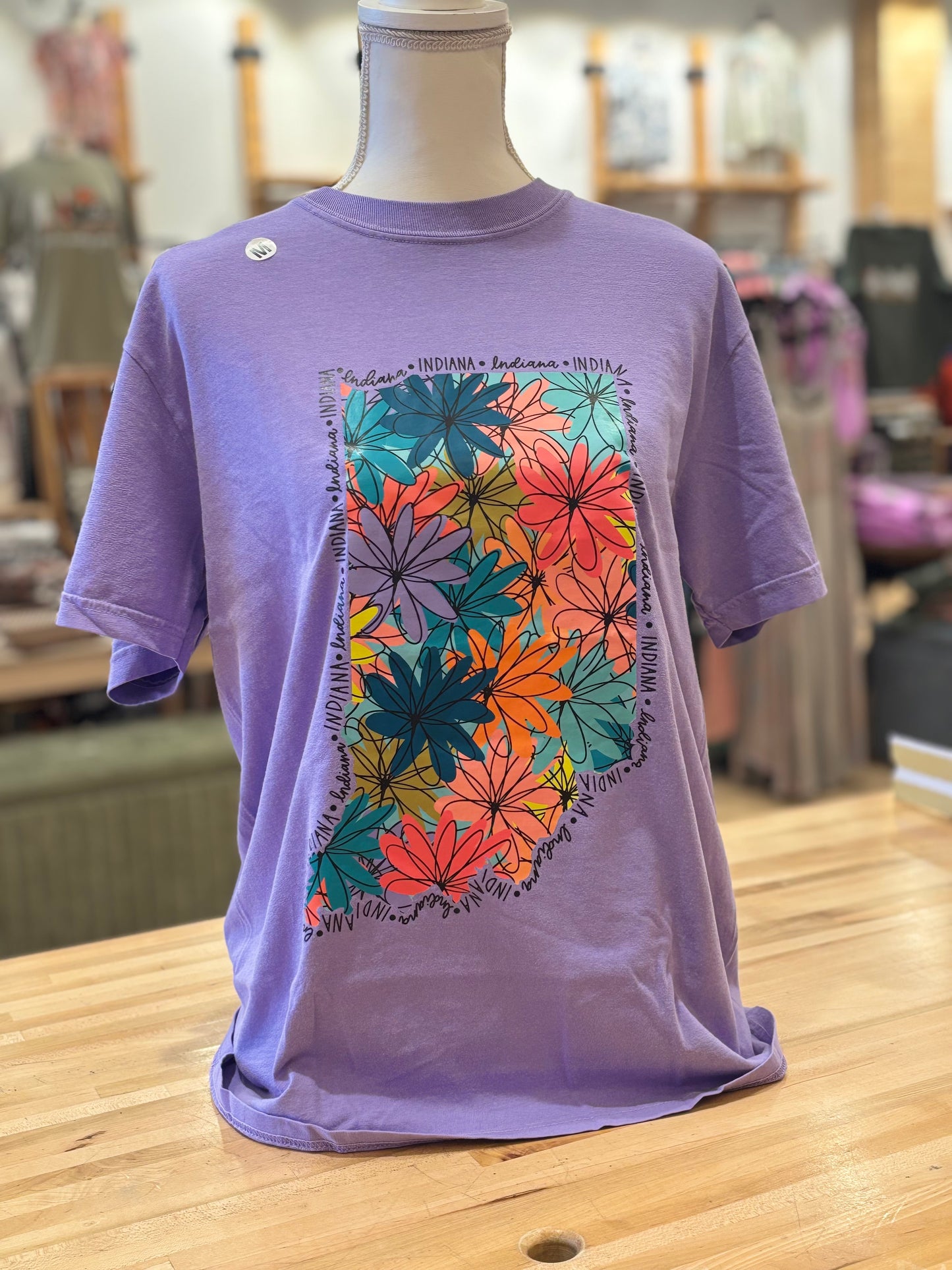Purple Floral Indiana