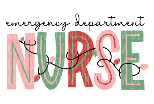 Custom Christmas Font Medical Crew