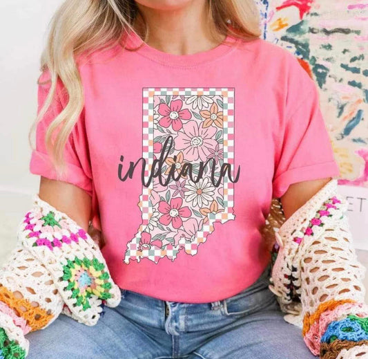 Pink Floral Indiana