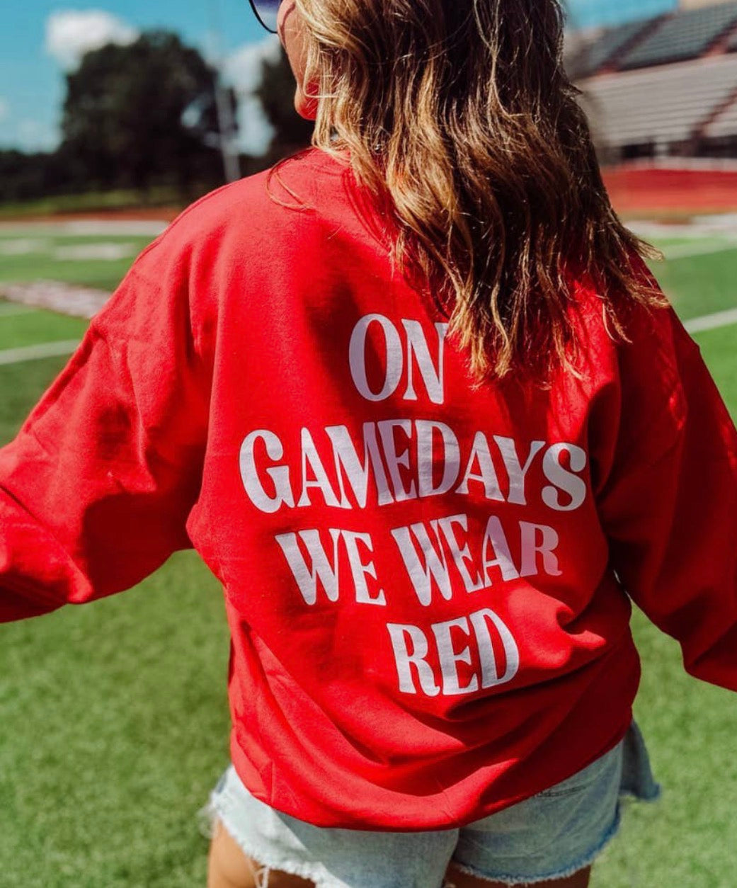 On Game Day We Wear Red