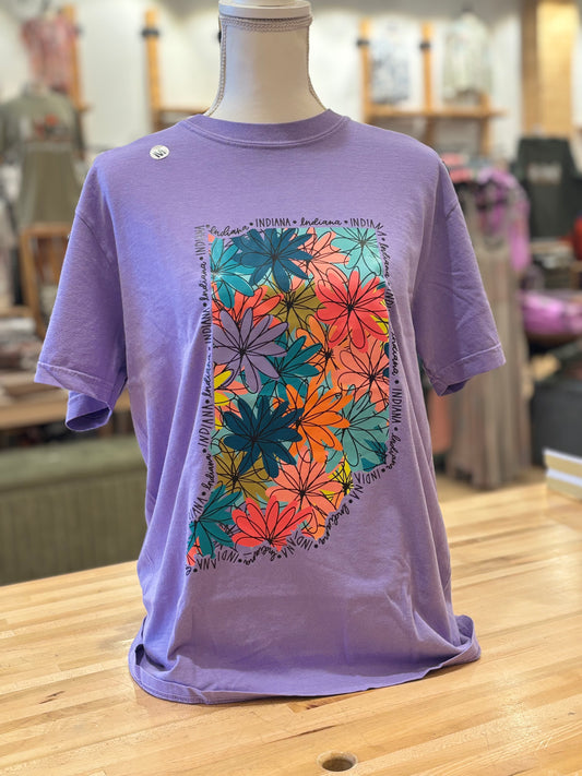 Purple Floral Indiana